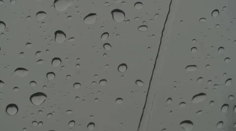 Raindrops closeup water streams by 05 스톡 동영상 52119837