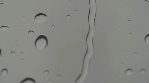 Raindrops closeup water streams by Видео 52120584