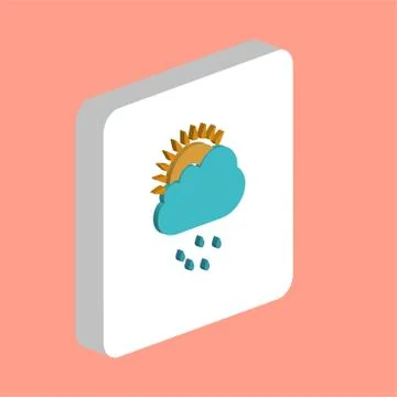 Raindrops computer symbol Stock Illustration