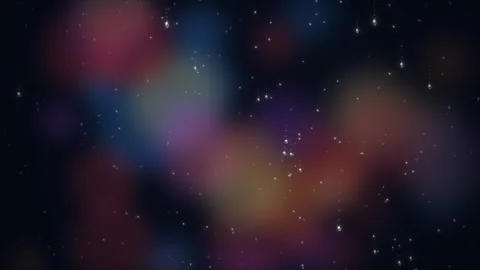 Raindrops Dripping Down Glass with Colorful Bokeh Lights, Night Ambient Loop Stock Footage 340853754