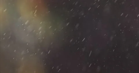Raindrops Fall In Slow Motion Over A Blurred Dark Natural Background Stock Footage 136563948