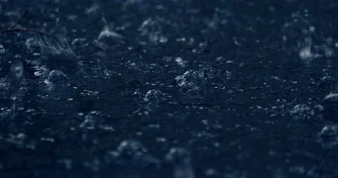 Raindrops fall into the water Vidéo 136560096