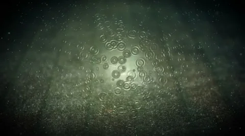 Raindrops falling on the the ground. Stock Footage 66745500