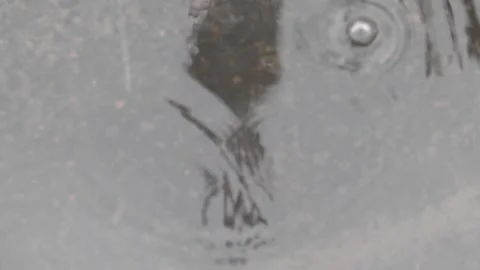 Raindrops falling in water 動画素材 120936151