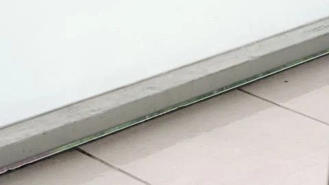 Raindrops falling on the wet Video stock 290767993