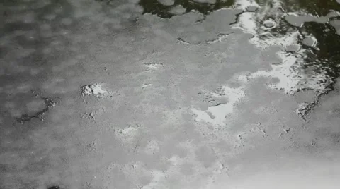 Raindrops on a flat black surface of the trampoline or asphalt Stock Footage 41605098