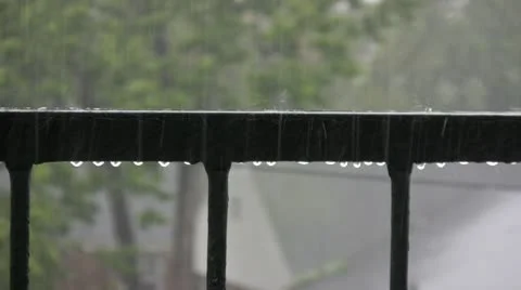 Raindrops Stock Footage 10730536