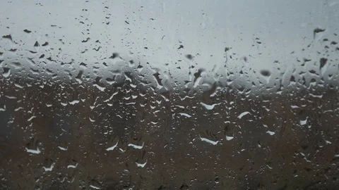 Raindrops on the Stock Footage 96392232