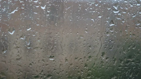Raindrops on the Stock Footage 96392534