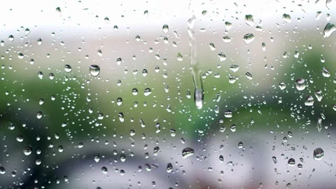 Raindrops Stock Footage 129077386