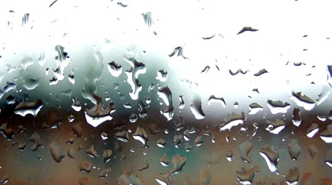 Raindrops on glass (2) Video stock 42125753