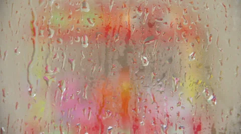 Raindrops On Glass 5 Video stock 23265901
