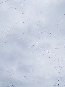 Raindrops on Glass (Background) Stock Photos
