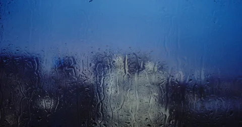 Raindrops On Glass. City In Background Stock Footage 153833558