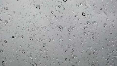 Raindrops on the glass. Cloudy weather. Rain. Sadness. Sadness. Blue mood. Vidéo 159272007