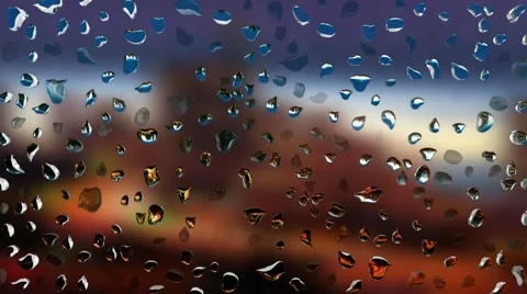 Raindrops on the glass Stock Footage 5165246
