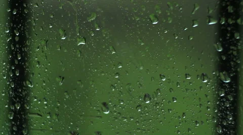 Raindrops on the glass Stock Footage 53375382