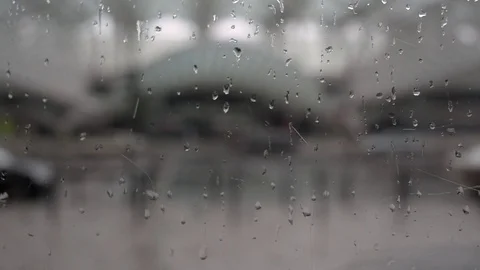 Raindrops on the glass Vidéo 76402820