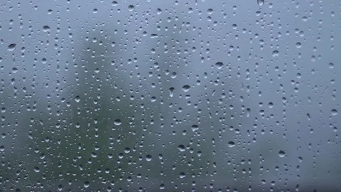 Raindrops on the glass Stock Footage 76430662