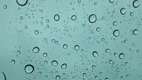 Raindrops on a Glass Stock Footage 158239546