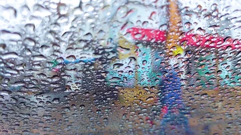 Raindrops on the glass Stock Footage 165688684