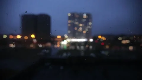 Raindrops on the glass Stock Footage 165967485