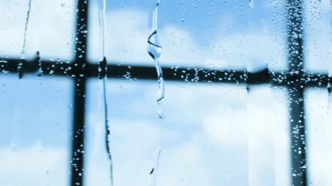 Raindrops on Glass 動画素材 186603632