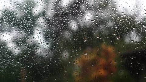 Raindrops on the glass Video stock 263833809