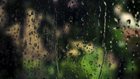 Raindrops on the glass Stock Footage 271144778