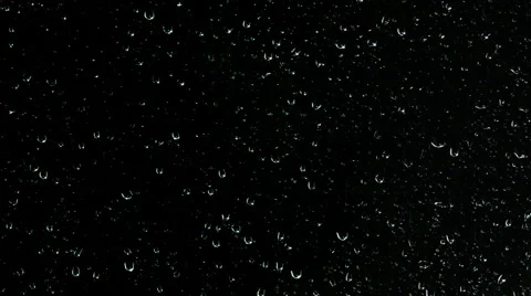 Raindrops on glass at night Stock Footage 50127318