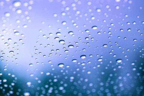 Raindrops on Glass Stock Photos
