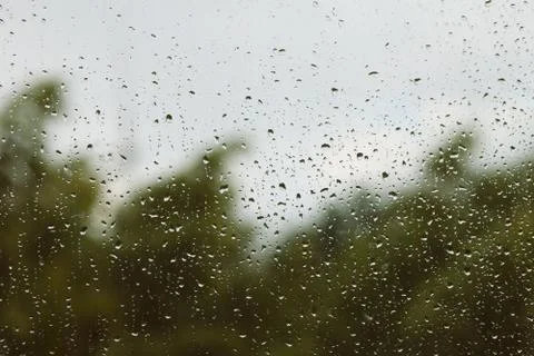 Raindrops on the glass Foto stock