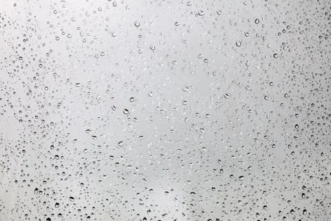 Raindrops on the glass Stock Photos