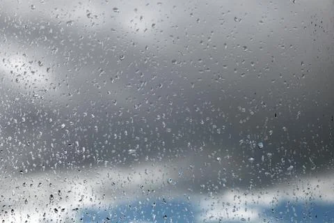 Raindrops on the glass Foto stock