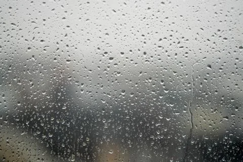 Raindrops on glass Stock Photos