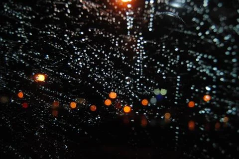 Raindrops on glass Stock Photos