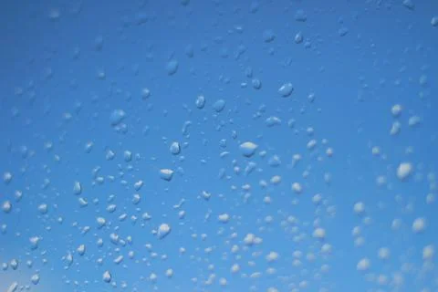 Raindrops  on glass. Stock Photos