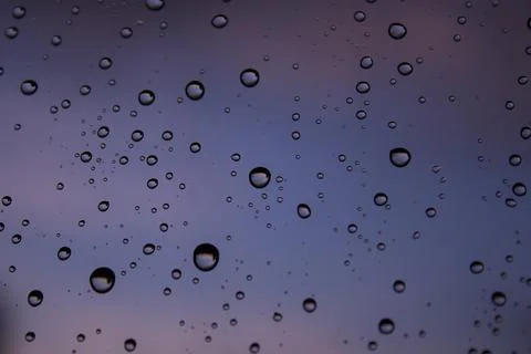 Raindrops on the glass Stock Photos