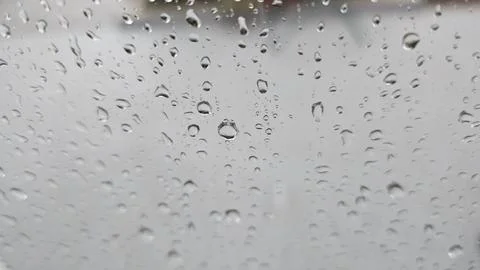 Raindrops on the glass Stock Photos
