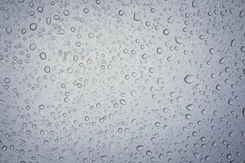 Raindrops on glass Stock Photos