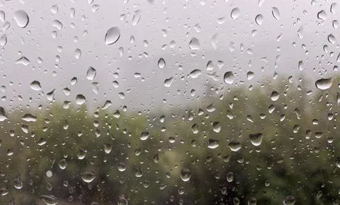 Raindrops on the glass, raindrops on the window, background Stock Photos