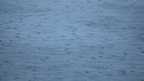 Raindrops On Lake Surface Stock Footage 279088823