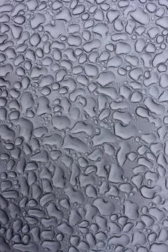 Raindrops on metal Stock Photos