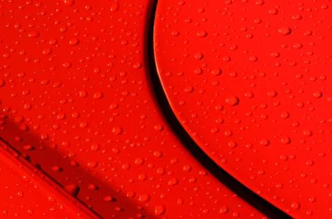 Raindrops on metal Stock Photos
