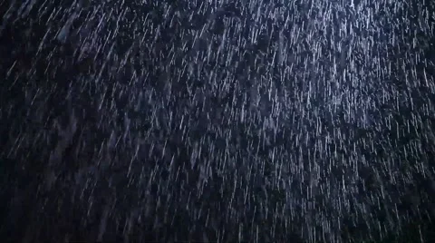 Raindrops in the night sky Stock Footage 45733326