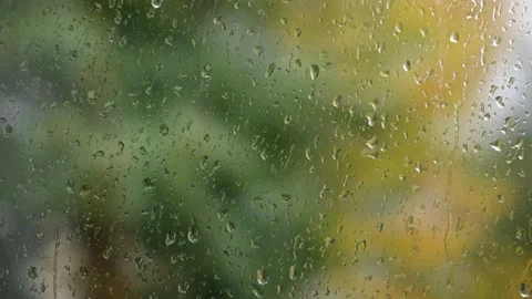 Raindrops outside the window. Stock Footage 216040618