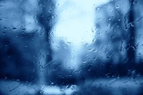 Raindrops over the window Foto stock