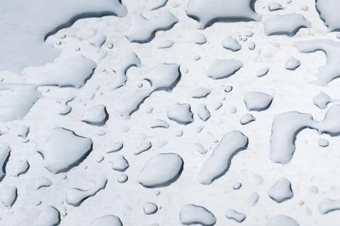 Raindrops pattern on a steel surface Stock Photos
