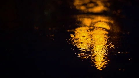 Raindrops in a Puddle 3 Stock Footage 49642129
