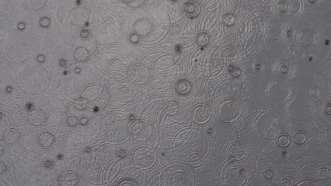 Raindrops on the river Stock Footage 139031764